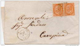 1873    LETTERA CON ANNULLO BAGNOREGIO VITERBO - Marcophilie