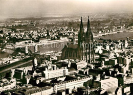 72952867 Koeln Rhein Dom Rhein Bruecke Fliegeraufnahme Koeln Rhein - Koeln