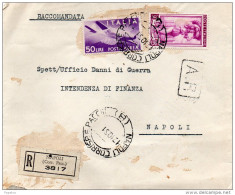 1951  LETTERA ESPRESSO CON ANNLLO  NAPOLI - Express/pneumatic Mail