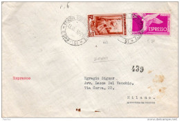 1952  LETTERA  ESPRESSO CON ANNLLO  GENOVA - Express/pneumatic Mail