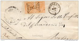 1875 LETTERA CON ANNULLO  COPRALATI  COSENZA - Poststempel