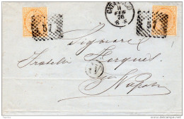 1876  LETTERA CON ANNULLO  CATANZARO - Storia Postale