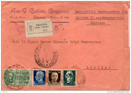 1941  LETTERA ESPRESSO CON ANNULLO SIRACUSA - Eilsendung (Eilpost)