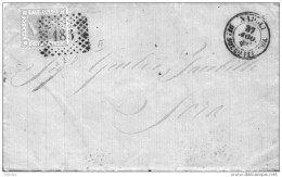 1863 LETTERA CON ANNULLO NAPOLI - Poststempel