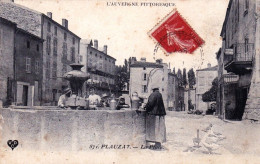 63 - Puy De Dome - PLAUZAT - La Place - Animation Autour De La Fontaine - 1907 - Autres & Non Classés