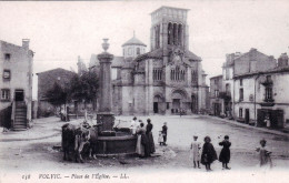 63 - Puy De Dome - VOLVIC - Place De L église - Fontaine Et Vaches - Volvic