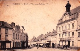 62 - Pas De Calais - FREVENT - Hotel De Ville Et Rue Du Pont - Other & Unclassified