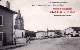 64 - Pyrenees Atlantiques - SAINT JEAN Le VIEUX - Place De L Eglise - Le Cimetiere - Sonstige & Ohne Zuordnung