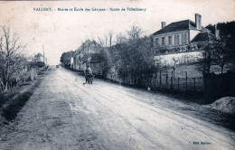 89 - Yonne - VALLERY - Mairie Et Ecole Des Garcons - Route De Villethierry - Sonstige & Ohne Zuordnung