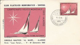 Italie Italy BATEAU SCHIFF BOAT VOILE VOILIER SEGEL WASSER WATER EAU VELA SAVONA 14.9.1965 CHAMPIONNAT MONDE - Zeilen