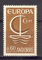 Andorra -Franc 1966 Europa.(**) Y=178 E=198 - 1966