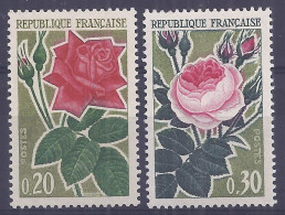 Francia 1962. YT = 1356-57 -  (*). Rosas - Ongebruikt