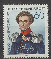 Germany 1981. Carl Von Clausewitz M=1115 Y=948  (**) - Neufs