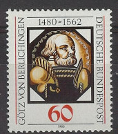 Germany 1980. Gotz Von Berlichingen M=1036 Y=884  (**) - Nuovi