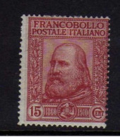 Italie - 1910 - 15 C. Garibaldi - Neuf* - MH - Neufs