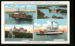 AK Hutchinson`s Ferry, Between Alexandria Bay, N.Y. And Rockport, Canada, Str. Gen. Hancock, Heart Island  - Sonstige & Ohne Zuordnung