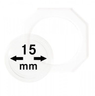 Lindner Münzkapsel OCTO 15mm OS015, 2er Pack Neu - Matériel