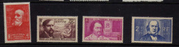 France - 1939 - Celebrites - Neufs* - MH - Unused Stamps