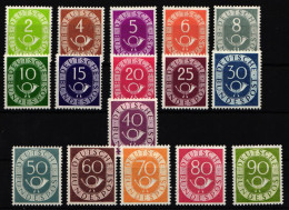 BRD Bund 123-138 Postfrisch Posthorn #KU522 - Other & Unclassified