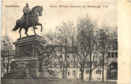 Karlsruhe - Kaiser Wilhelm Denkmal - Karlsruhe