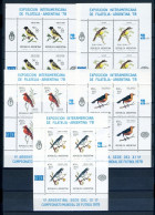Argentinien Kleinbögen 1347-1351 Postfrisch Vögel #JK390 - Autres & Non Classés