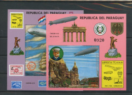 Paraguay Block 298-99 Postfrisch Zeppelin #JK877 - Paraguay