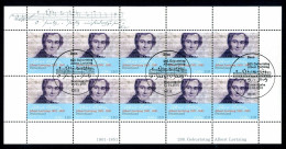 BRD 2163 Zehnerbogen Bonn Ersttagssonderstempel #GQ412 - Sonstige & Ohne Zuordnung