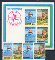 Bangladesch 45-48 A, Block 1 B Postfrisch Weltpostverein #JL309 - Bangladesch
