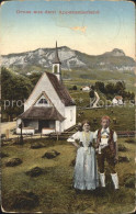 12344676 Appenzell IR Partie Im Appenzellerland Landestrachten Kapelle Appenzell - Sonstige & Ohne Zuordnung