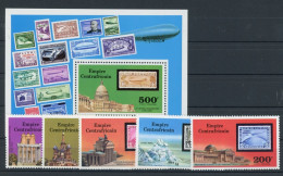 Zentralafr. Rep. 488-492, Block 18 Postfrisch Zeppelin #JL209 - Zentralafrik. Republik