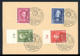 Bund 117-120 Gestempelt Auf Postkarte #JM102 - Used Stamps