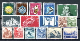 Schweiz Lot Aus Jahrgang 1948 Postfrisch #JM128 - Unused Stamps