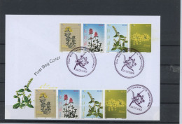 Kosovo Viererstreifen 111-114 Blumen Ersttagesbrief/FDC #JJ719 - Sonstige & Ohne Zuordnung