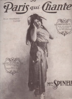 Revue PARIS QUI CHANTE N°204 Du 16 Decembre 1906    Couverture Mlle SPINELLI (CAT4088 / 204) - Música