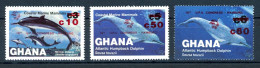 Ghana 1039-41 Postfrisch Delfine #HK794 - Ghana (1957-...)