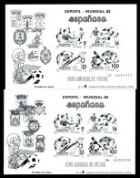 Spanien Block 25-26 Postfrisch Schwarzdrucke #HC329 - Other & Unclassified