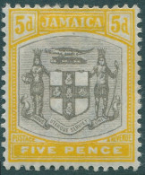 Jamaica 1905 SG43 5d Grey And Orange-yellow Arms MH - Giamaica (1962-...)