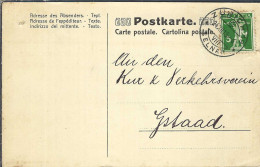 SUISSE Ca. 1915: CP De Zürich Pour Gstaad - Lettres & Documents