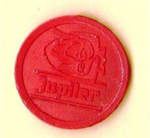 Jeton " JUPILER " Bière Belge (Taureau) Au Diamètre De La Pièce De 0,50 Cts [C]_j485 - Jetons De Caddies