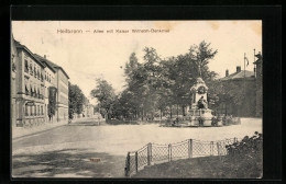 AK Heilbronn, Allee Mit Kaiser Wilhelm-Denkmal  - Heilbronn