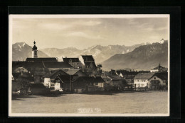 AK Murnau A. St., Teilansicht Mit Kirchturm, Panorama  - Other & Unclassified