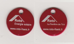 Jeton De Caddie  " Roto " Energie Solaire - Fenêtre De Toit []Je368 - Trolley Token/Shopping Trolley Chip