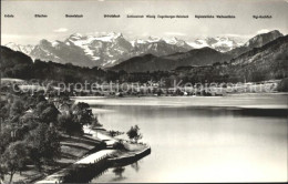 12320846 Aegerisee Aegerisee Unteraegeri Unter-Aegeri ZG Panorama Mit Den Alpen  - Andere & Zonder Classificatie