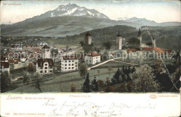 12319266 Luzern LU Panorama Blick Von Der Musegg Berner Alpen Luzern - Autres & Non Classés