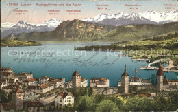 12316096 Luzern LU Museggtuerme Vierwaldstaettersee Alpenpanorama Luzern - Autres & Non Classés