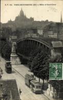 CPA Paris XVIII. Montmartre, Metro, Basilika Sacré-Coeur - Sonstige & Ohne Zuordnung