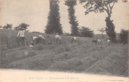 SOUVIGNY (Allier) - Moissonneurs à La Materie - Agriculture - Ecrit (2 Scans) - Other & Unclassified