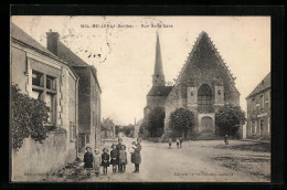 CPA Melleray, Rue De La Gare  - Otros & Sin Clasificación