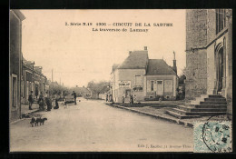 CPA Lamnay, La Traversee De Lamnay, 1906 Circuit De La Sarthe  - Andere & Zonder Classificatie