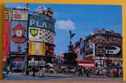 (LO2) LONDRA - LONDON - ANIMATA - PICCADILLY CIRCUS  - VIAGGIATA 1976 - Piccadilly Circus